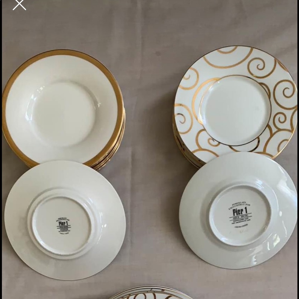 Pier1 dessert and salad dishes